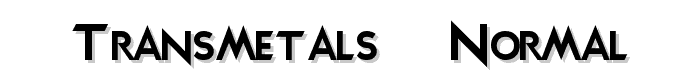Transmetals  Normal font